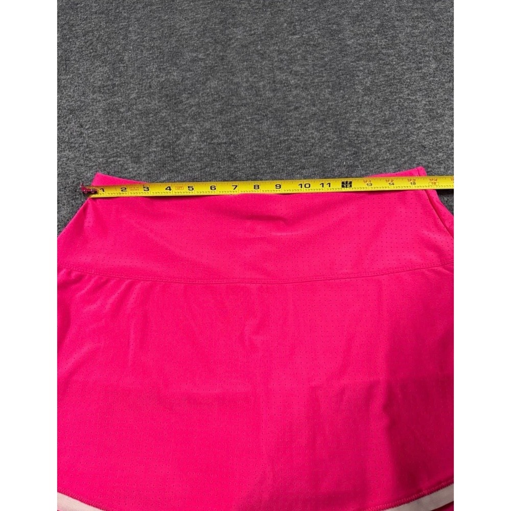 Lucky in Love Womens Neon Pink Scalloped Tennis Skort Size L Large Athletic Golf - Picture 4 of 7